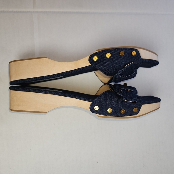 🌸 NEW Veronica Beard | Wood Sandals, size 9 - Picture 12 of 16